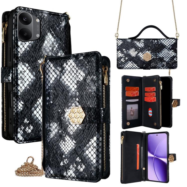 Crossbody Handle Snake Texture Leather Phone Case, For Redmi A7 Pro 171mm / Poco C85x 5G, For Redmi Turbo 5 Max 5G / Poco X8 Pro Max 5G, For Redmi Turbo 5 5G / Poco X8 Pro 5G, For Redmi K90 Pro Max 5G / Poco F8 Ultra                                    ...