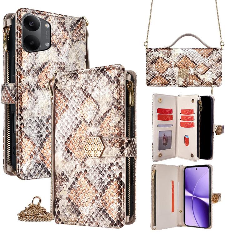 Crossbody Handle Snake Texture Leather Phone Case, For Redmi A7 Pro 171mm / Poco C85x 5G, For Redmi Turbo 5 Max 5G / Poco X8 Pro Max 5G, For Redmi Turbo 5 5G / Poco X8 Pro 5G, For Redmi K90 Pro Max 5G / Poco F8 Ultra                                    ...