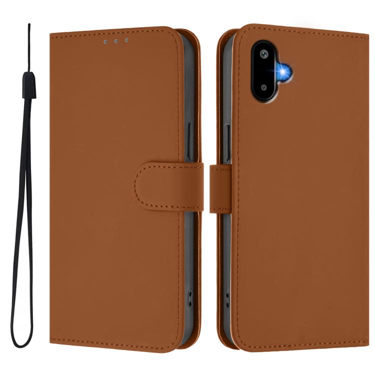 Skin Feel Solid Color Leather Phone Case with Lanyard, For Samsung Galaxy F06 5G / M06 5G, For Samsung Galaxy Xcover7 Pro