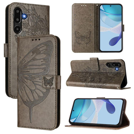 Embossed Butterfly Leather Phone Case, For Samsung Galaxy F16 5G Global, For Samsung Galaxy F06 5G / M06 5G