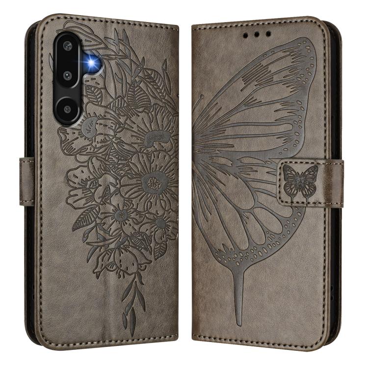Embossed Butterfly Leather Phone Case, For Samsung Galaxy F16 5G Global, For Samsung Galaxy F06 5G / M06 5G