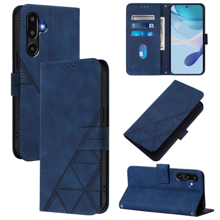 Crossbody 3D Embossed Flip Leather Phone Case, For Samsung Galaxy M56 5G, For Samsung Galaxy F16 5G Global, For Samsung Galaxy F06 5G / M06 5G, For Samsung Galaxy Xcover7 Pro