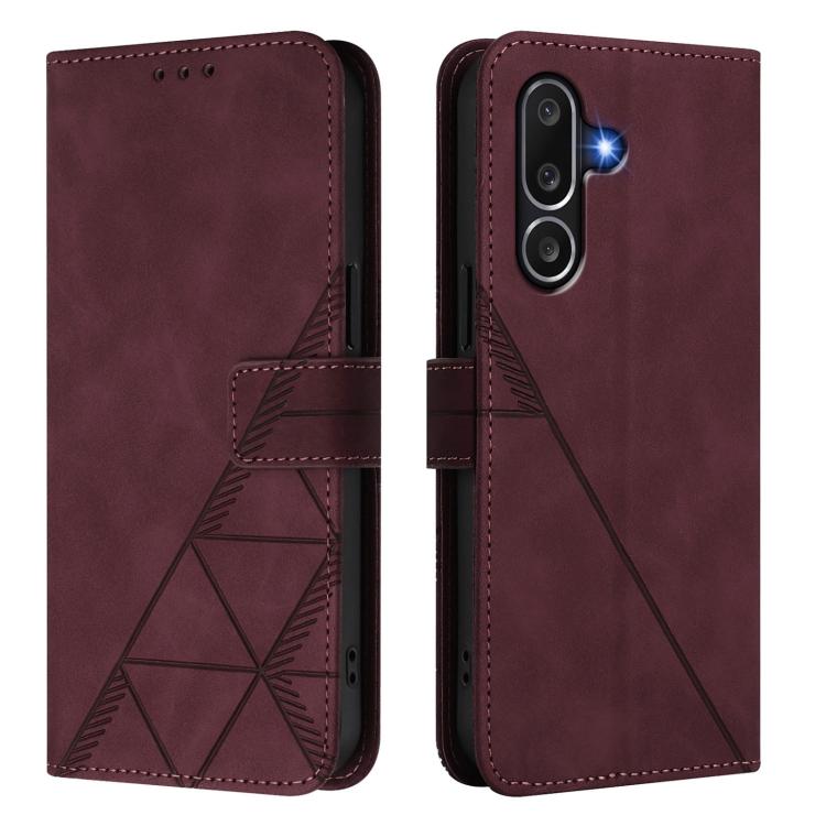 Crossbody 3D Embossed Flip Leather Phone Case, For Samsung Galaxy M56 5G, For Samsung Galaxy F16 5G Global, For Samsung Galaxy F06 5G / M06 5G, For Samsung Galaxy Xcover7 Pro