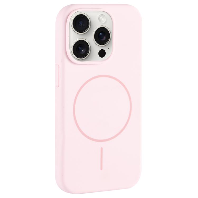Large Hole Camera MagSafe Liquid Silicone Full Coverage Phone Case, For iPhone 15 Pro Max, For iPhone 15 Pro, For iPhone 15 Plus, For iPhone 15