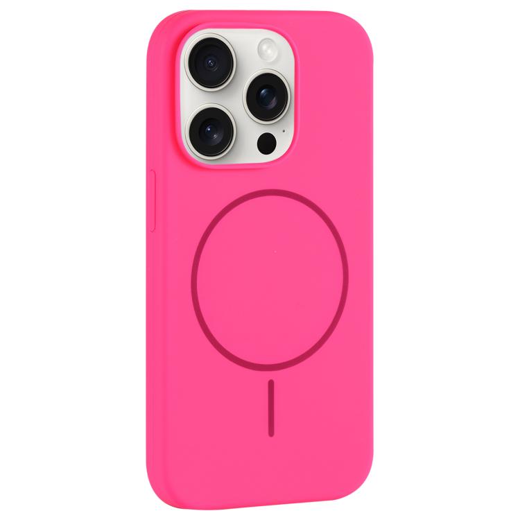 Large Hole Camera MagSafe Liquid Silicone Full Coverage Phone Case, For iPhone 15 Pro Max, For iPhone 15 Pro, For iPhone 15 Plus, For iPhone 15
