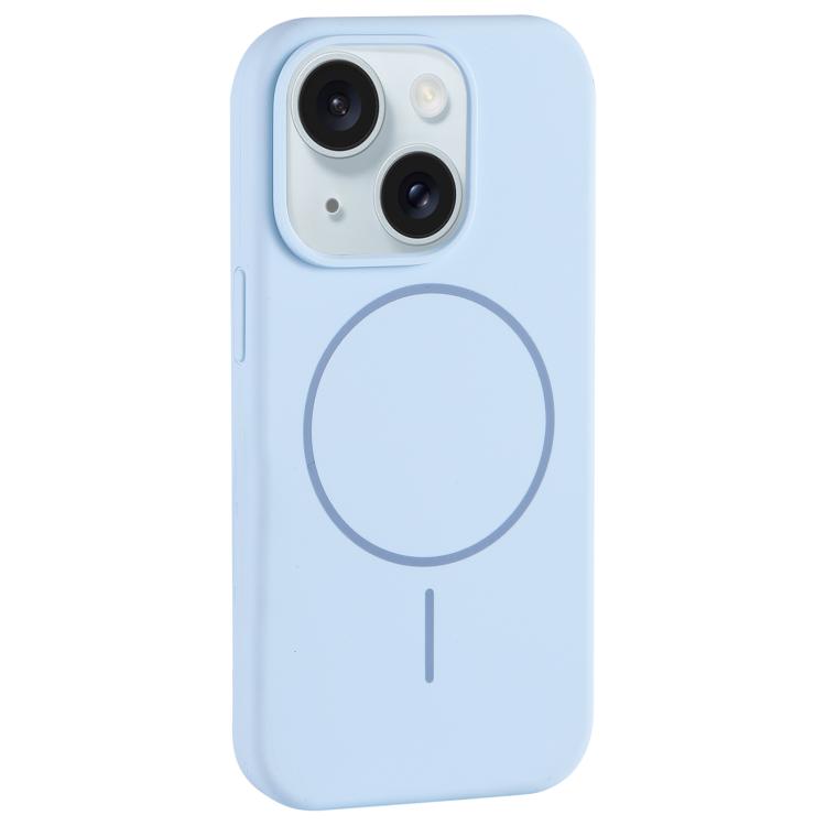 Large Hole Camera MagSafe Liquid Silicone Full Coverage Phone Case, For iPhone 15 Pro Max, For iPhone 15 Pro, For iPhone 15 Plus, For iPhone 15