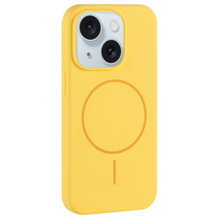 Large Hole Camera MagSafe Liquid Silicone Full Coverage Phone Case, For iPhone 15 Pro Max, For iPhone 15 Pro, For iPhone 15 Plus, For iPhone 15
