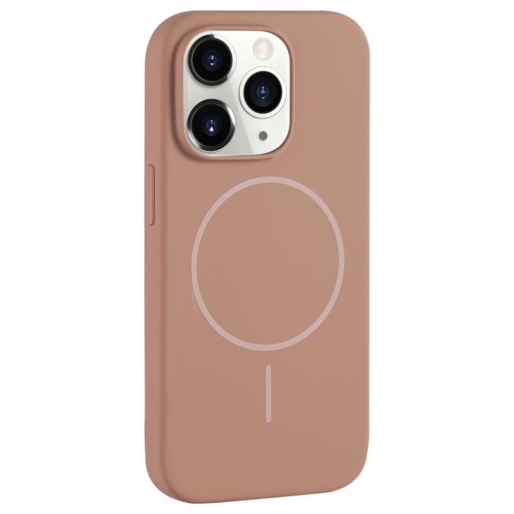 Large Hole Camera MagSafe Liquid Silicone Full Coverage Phone Case, For iPhone 11 Pro