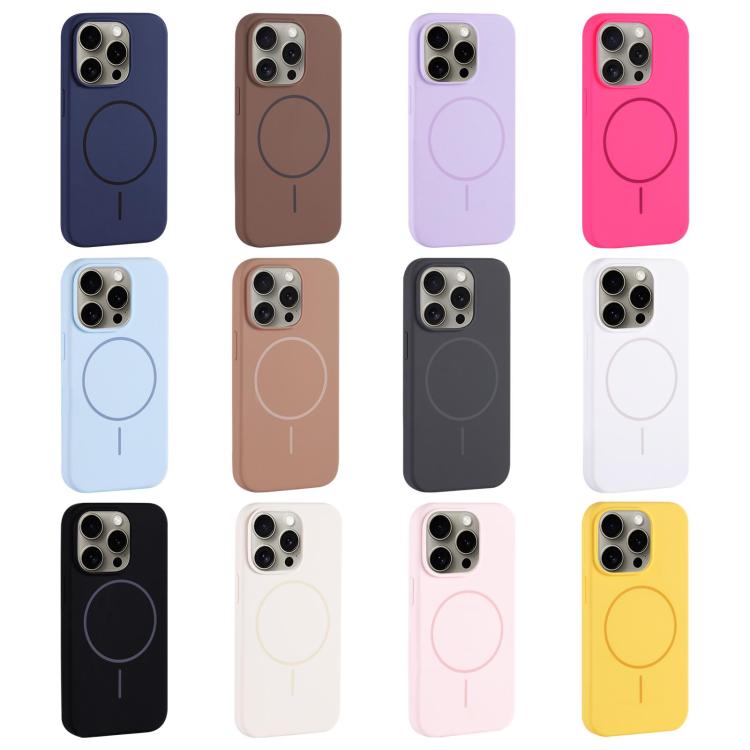Large Hole Camera MagSafe Liquid Silicone Full Coverage Phone Case, For iPhone 11 Pro