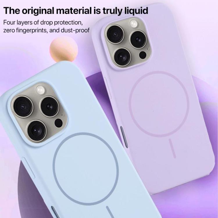 Large Hole Camera MagSafe Liquid Silicone Full Coverage Phone Case, For iPhone 16 Pro Max, For iPhone 16 Pro, For iPhone 16 Plus, For iPhone 16