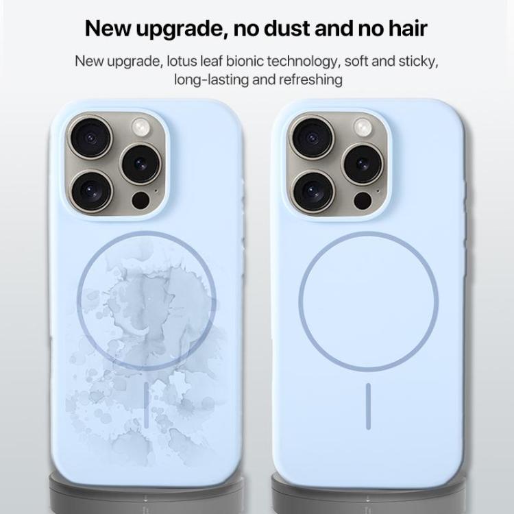 Large Hole Camera MagSafe Liquid Silicone Full Coverage Phone Case, For iPhone 15 Pro Max, For iPhone 15 Pro, For iPhone 15 Plus, For iPhone 15