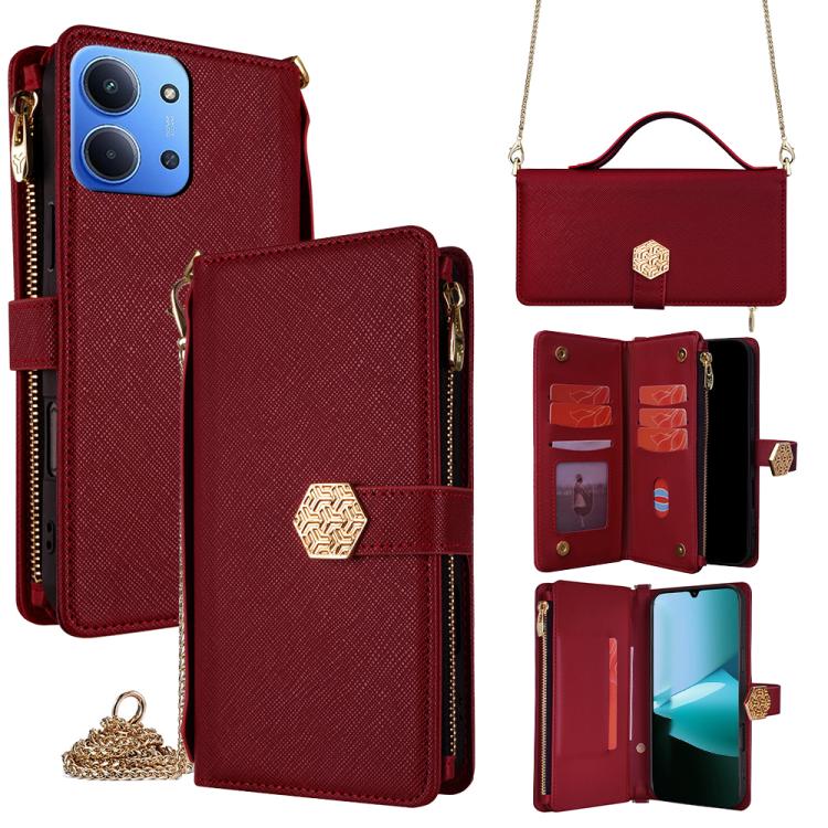 Crossbody Handle Cross Texture Leather Phone Case, For Redmi A7 Pro 171mm / Poco C85x 5G, For Redmi Turbo 5 Max 5G / Poco X8 Pro Max 5G, For Redmi Turbo 5 5G / Poco X8 Pro 5G, For Redmi K90 Pro Max 5G / Poco F8 Ultra                                    ...