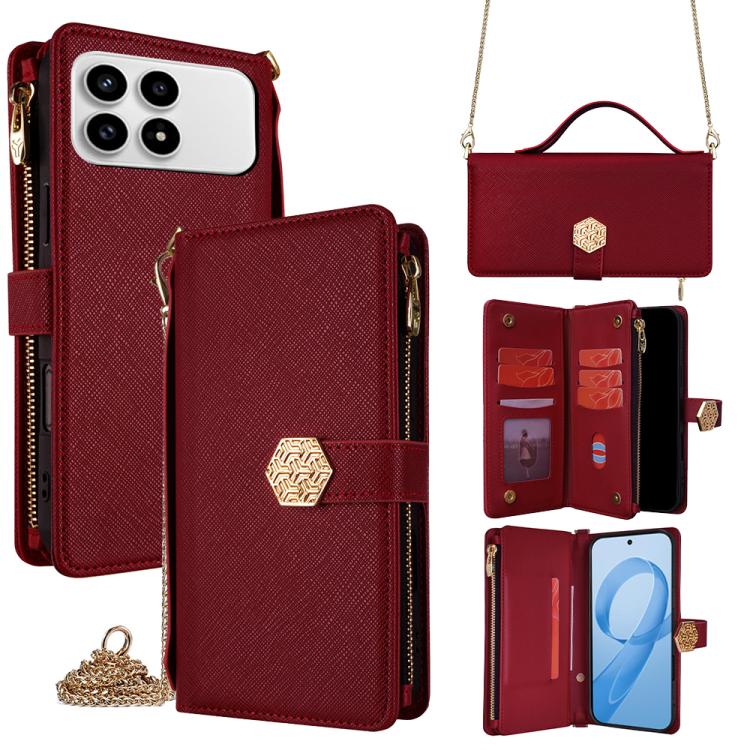 Crossbody Handle Cross Texture Leather Phone Case, For Redmi A7 Pro 171mm / Poco C85x 5G, For Redmi Turbo 5 Max 5G / Poco X8 Pro Max 5G, For Redmi Turbo 5 5G / Poco X8 Pro 5G, For Redmi K90 Pro Max 5G / Poco F8 Ultra                                    ...