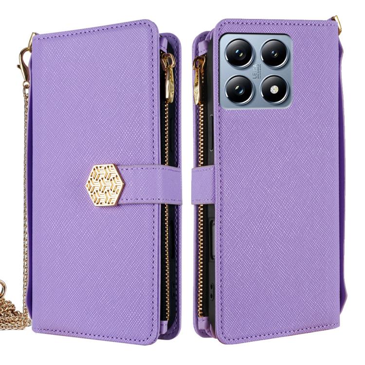 Crossbody Handle Cross Texture Leather Phone Case, For Xiaomi 17 Ultra, For Xiaomi 17 Pro Max, For Xiaomi 17 Pro, For Xiaomi 17, For Xiaomi Civi 5 Pro 5G, For Xiaomi 15 Ultra, For Xiaomi 14T Pro 5G, For Xiaomi 14T 5G