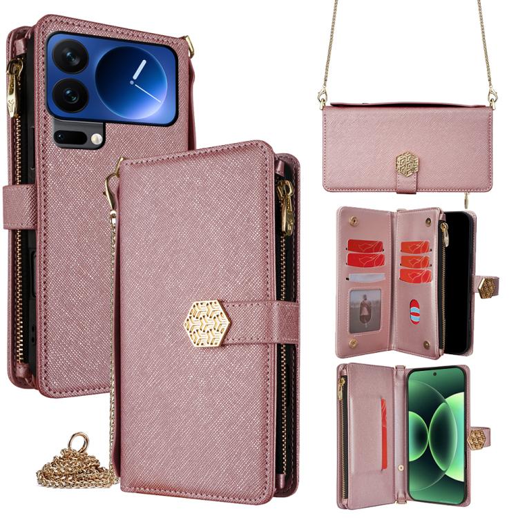 Crossbody Handle Cross Texture Leather Phone Case, For Xiaomi 17 Ultra, For Xiaomi 17 Pro Max, For Xiaomi 17 Pro, For Xiaomi 17, For Xiaomi Civi 5 Pro 5G, For Xiaomi 15 Ultra, For Xiaomi 14T Pro 5G, For Xiaomi 14T 5G