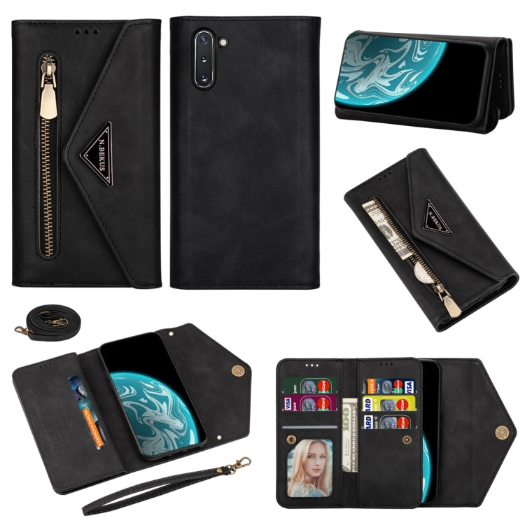 Skin Feel Zipper Horizontal Flip Leather Case with Holder & Card Slots & Photo Frame & Lanyard & Long Rope, For Samsung Galaxy Note20, For Samsung Galaxy Note20 Ultra, For Samsung Galaxy S20, For Samsung Galaxy S20+, For Samsung Galaxy S20 Ultra       ...