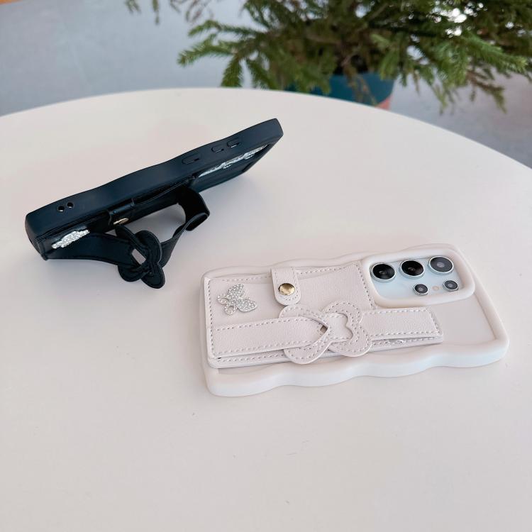 Wristband Leather Love Holder Card Bag Phone Case, For Samsung Galaxy F55 5G, For Samsung Galaxy F15 5G