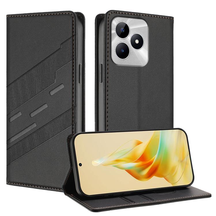 Embossed Multi-functional Wallet Retro Leather Phone Case, For Realme C67 4G, For Realme 11 4G, For Realme GT5, For Realme 11 5G, For Realme C53 4G, For Realme 11 Pro