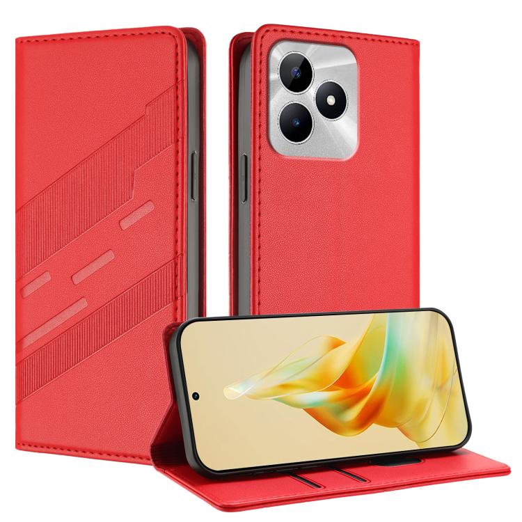 Embossed Multi-functional Wallet Retro Leather Phone Case, For Realme C67 4G, For Realme 11 4G, For Realme GT5, For Realme 11 5G, For Realme C53 4G, For Realme 11 Pro