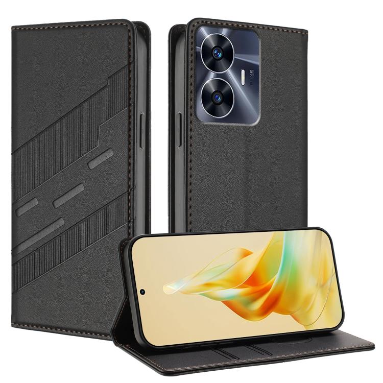 Embossed Multi-functional Wallet Retro Leather Phone Case, For Realme C65 4G, For Realme 10T, For Realme C55, For Realme GT3, For Realme 10 Pro, For Realme 10 Pro+