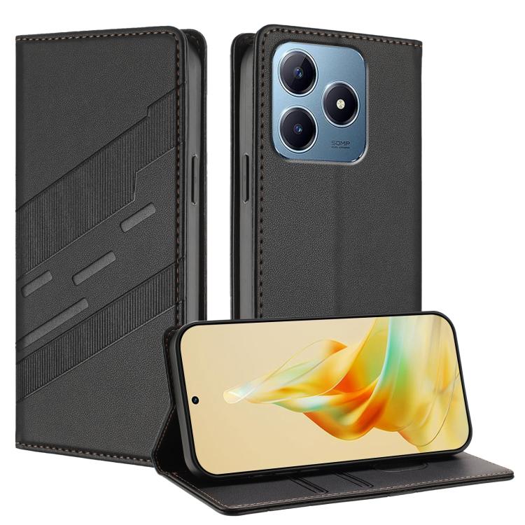 Embossed Multi-functional Wallet Retro Leather Phone Case, For Realme 12 4G, For Realme C63 4G, For Realme GT Neo6, For Realme 12 5G, For Realme 12+, For Realme 12 Pro