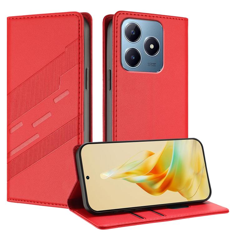 Embossed Multi-functional Wallet Retro Leather Phone Case, For Realme 12 4G, For Realme C63 4G, For Realme GT Neo6, For Realme 12 5G, For Realme 12+, For Realme 12 Pro