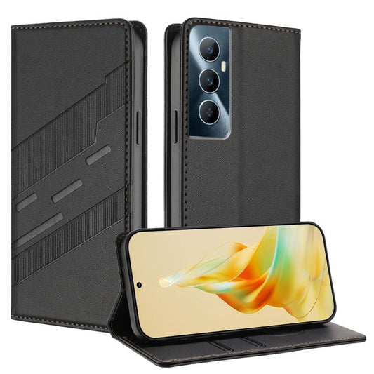 Embossed Multi-functional Wallet Retro Leather Phone Case, For Realme C65 4G, For Realme 10T, For Realme C55, For Realme GT3, For Realme 10 Pro, For Realme 10 Pro+