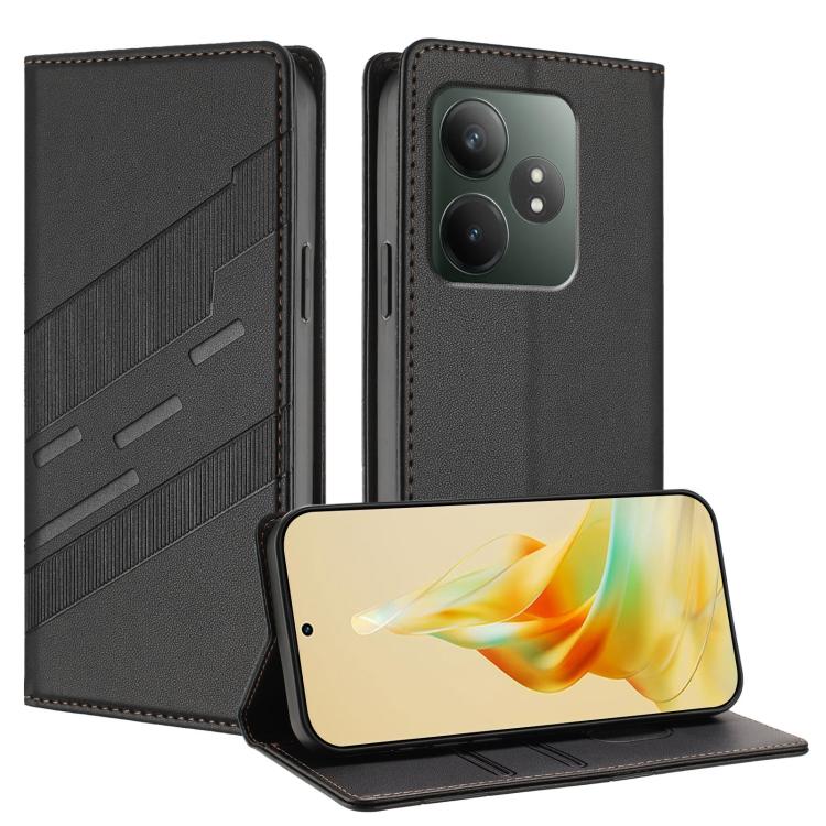 Embossed Multi-functional Wallet Retro Leather Phone Case, For Realme 12 4G, For Realme C63 4G, For Realme GT Neo6, For Realme 12 5G, For Realme 12+, For Realme 12 Pro