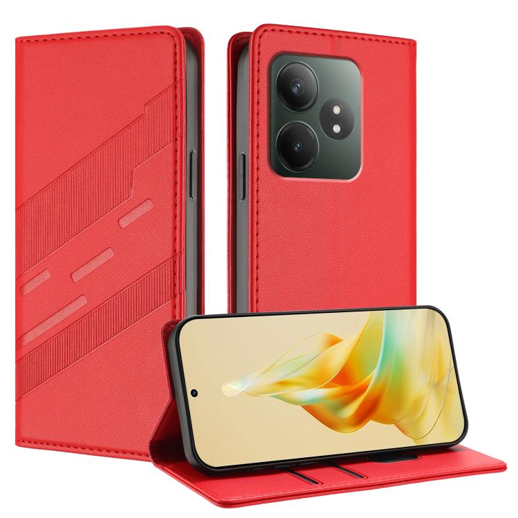 Embossed Multi-functional Wallet Retro Leather Phone Case, For Realme 12 4G, For Realme C63 4G, For Realme GT Neo6, For Realme 12 5G, For Realme 12+, For Realme 12 Pro