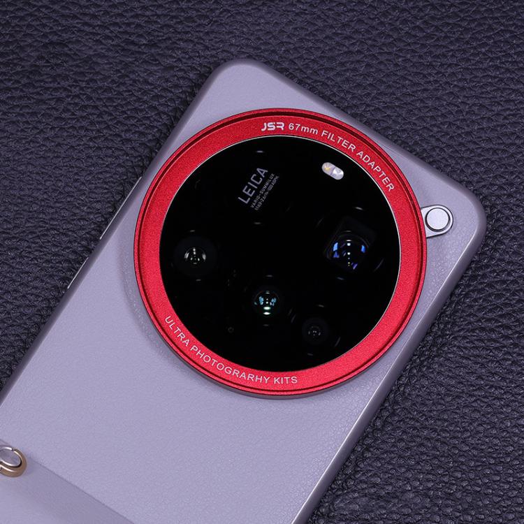 JSR Aluminum Camera Lens Adapter Ring for Phone Case, For Xiaomi 15 Ultra Gilded Gray