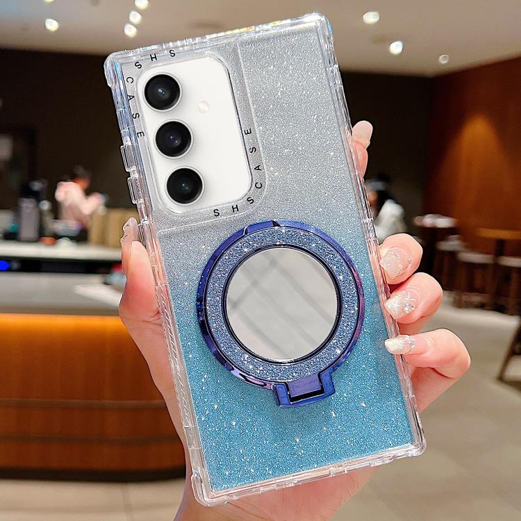 Mirror Holder Glitterr MagSafe Phone Case, For Samsung Galaxy S24 / S25, For Samsung Galaxy S24+ / S25+, For Samsung Galaxy S24 Ultra / S25 Ultra, For Samsung Galaxy S23 FE, For Samsung Galaxy S23 Ultra, For Samsung Galaxy S23+, For Samsung Galaxy S23 ...