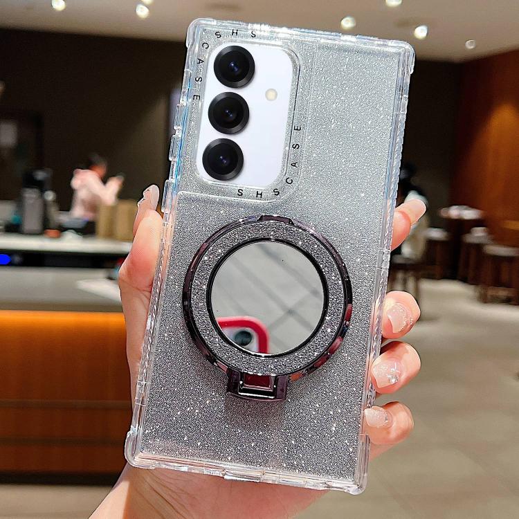 Mirror Holder Glitterr MagSafe Phone Case, For Samsung Galaxy S24 / S25, For Samsung Galaxy S24+ / S25+, For Samsung Galaxy S24 Ultra / S25 Ultra, For Samsung Galaxy S23 FE, For Samsung Galaxy S23 Ultra, For Samsung Galaxy S23+, For Samsung Galaxy S23 ...