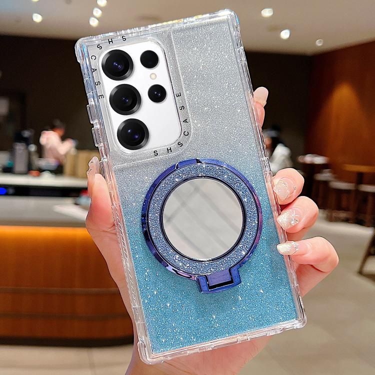Mirror Holder Glitterr MagSafe Phone Case, For Samsung Galaxy S24 / S25, For Samsung Galaxy S24+ / S25+, For Samsung Galaxy S24 Ultra / S25 Ultra, For Samsung Galaxy S23 FE, For Samsung Galaxy S23 Ultra, For Samsung Galaxy S23+, For Samsung Galaxy S23 ...