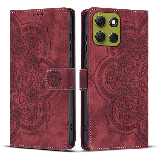 Mandala Embossed Retro Frosted Leather Phone Case, For Motorola Moto G86 5G, For Motorola Moto G56 5G, For Motorola Moto G05 / E15, For Motorola Moto G15, For Motorola Moto G75 5G, For Motorola Moto G35 5G, For Motorola Moto G55 5G