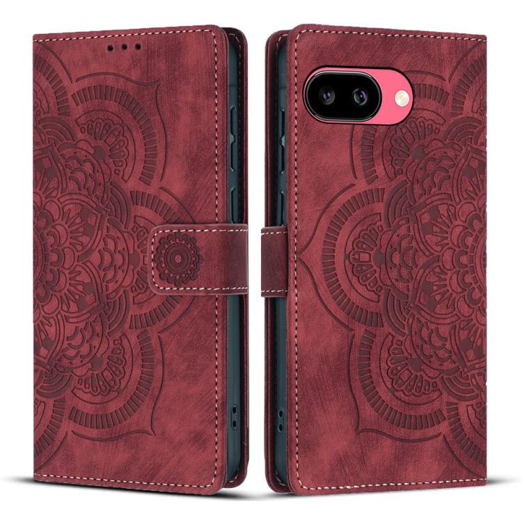 Mandala Embossed Retro Frosted Leather Phone Case, For Google Pixel 11 Pro XL, For Google Pixel 11 / 11 Pro, For Google Pixel 10a, For Google Pixel 9a, For Google Pixel 9 Pro XL, For Google Pixel 9 / 9 Pro, For Google Pixel 8a, For Google Pixel 8 Pro  ...