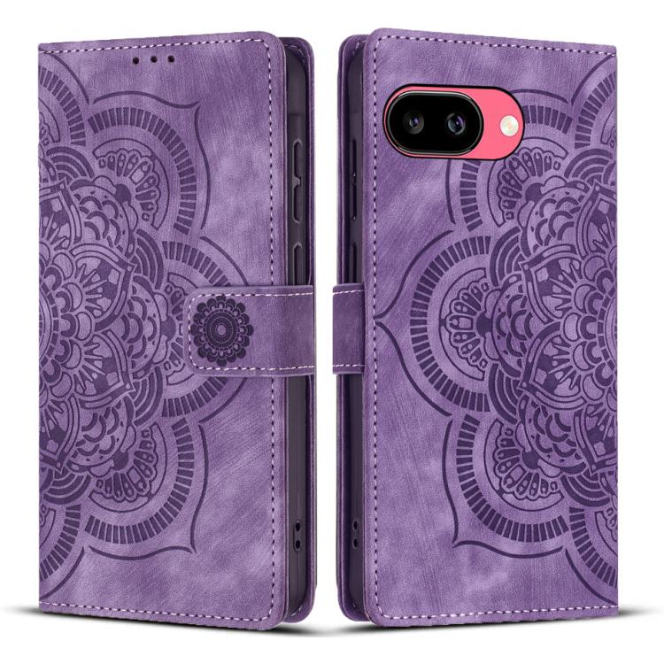 Mandala Embossed Retro Frosted Leather Phone Case, For Google Pixel 11 Pro XL, For Google Pixel 11 / 11 Pro, For Google Pixel 10a, For Google Pixel 9a, For Google Pixel 9 Pro XL, For Google Pixel 9 / 9 Pro, For Google Pixel 8a, For Google Pixel 8 Pro  ...