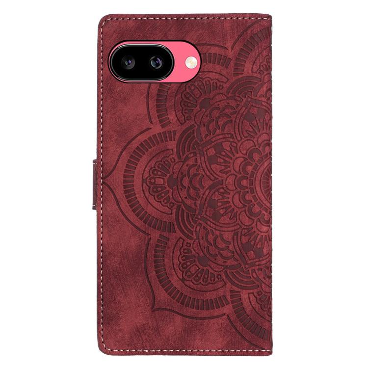 Mandala Embossed Retro Frosted Leather Phone Case, For Google Pixel 10a, For Google Pixel 9a, For Google Pixel 9 Pro XL, For Google Pixel 9 / 9 Pro, For Google Pixel 8a, For Google Pixel 8 Pro, For Google Pixel 8
