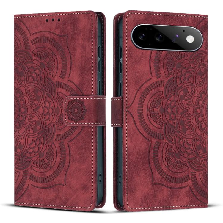 Mandala Embossed Retro Frosted Leather Phone Case, For Google Pixel 11 Pro XL, For Google Pixel 11 / 11 Pro, For Google Pixel 10a, For Google Pixel 9a, For Google Pixel 9 Pro XL, For Google Pixel 9 / 9 Pro, For Google Pixel 8a, For Google Pixel 8 Pro  ...