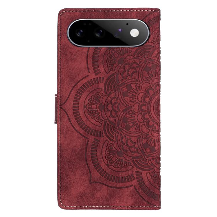 Mandala Embossed Retro Frosted Leather Phone Case, For Google Pixel 11 Pro XL, For Google Pixel 11 / 11 Pro, For Google Pixel 10a, For Google Pixel 9a, For Google Pixel 9 Pro XL, For Google Pixel 9 / 9 Pro, For Google Pixel 8a, For Google Pixel 8 Pro  ...