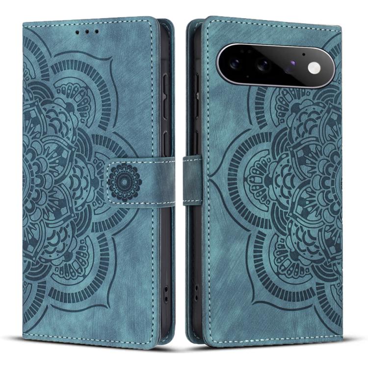 Mandala Embossed Retro Frosted Leather Phone Case, For Google Pixel 11 Pro XL, For Google Pixel 11 / 11 Pro, For Google Pixel 10a, For Google Pixel 9a, For Google Pixel 9 Pro XL, For Google Pixel 9 / 9 Pro, For Google Pixel 8a, For Google Pixel 8 Pro  ...