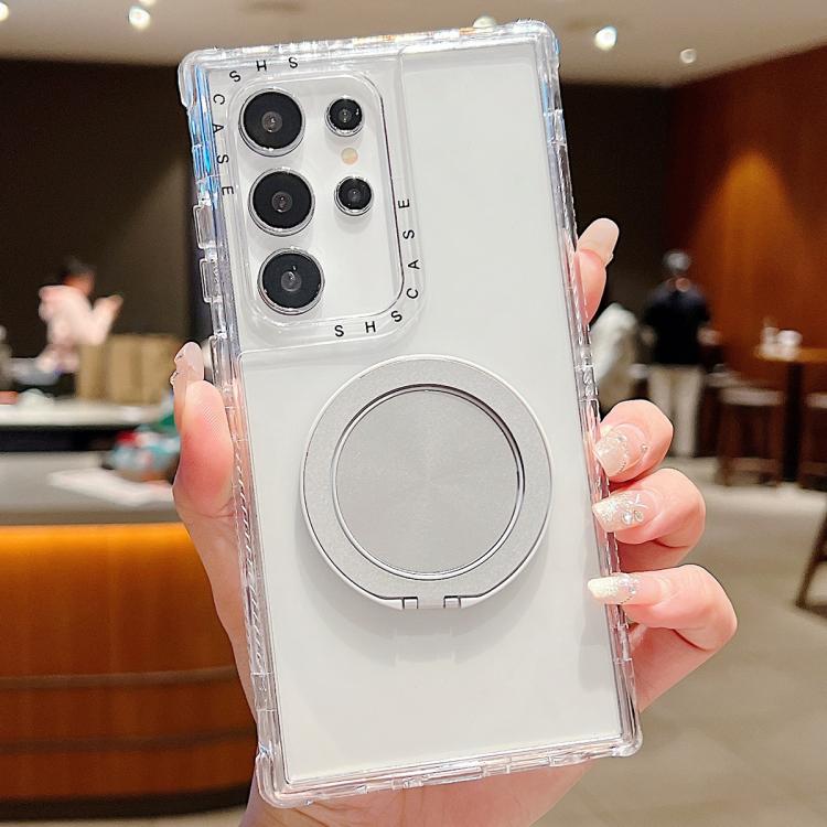 Dreamland Transparent MagSafe Holder Phone Case, For Samsung Galaxy S21 Ultra 5G