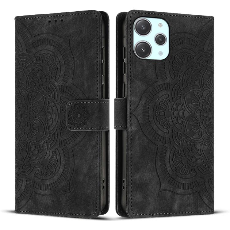 Mandala Embossed Retro Frosted Leather Phone Case, For Xiaomi 15T Pro 5G, For Xiaomi 15T 5G, For Xiaomi 14T Pro, For Xiaomi 14T, For Xiaomi Poco M6 Pro 5G / Redmi 12, For Xiaomi 13T / 13T Pro, For Xiaomi Poco X5 Pro, For Xiaomi Poco X5 / Redmi Note 12 5G