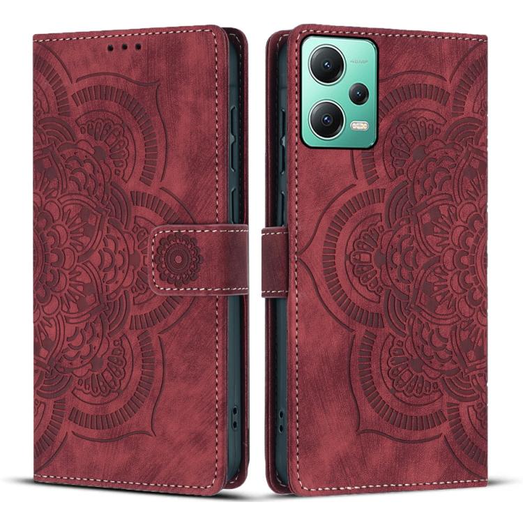 Mandala Embossed Retro Frosted Leather Phone Case, For Xiaomi 15T Pro 5G, For Xiaomi 15T 5G, For Xiaomi 14T Pro, For Xiaomi 14T, For Xiaomi Poco M6 Pro 5G / Redmi 12, For Xiaomi 13T / 13T Pro, For Xiaomi Poco X5 Pro, For Xiaomi Poco X5 / Redmi Note 12 5G
