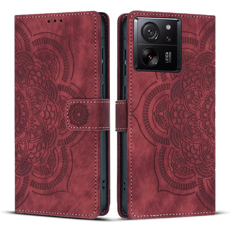 Mandala Embossed Retro Frosted Leather Phone Case, For Xiaomi 15T Pro 5G, For Xiaomi 15T 5G, For Xiaomi 14T Pro, For Xiaomi 14T, For Xiaomi Poco M6 Pro 5G / Redmi 12, For Xiaomi 13T / 13T Pro, For Xiaomi Poco X5 Pro, For Xiaomi Poco X5 / Redmi Note 12 5G