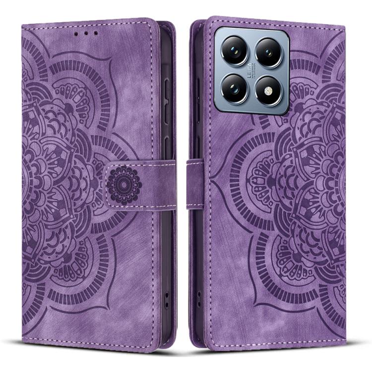 Mandala Embossed Retro Frosted Leather Phone Case, For Xiaomi 15T Pro 5G, For Xiaomi 15T 5G, For Xiaomi 14T Pro, For Xiaomi 14T, For Xiaomi Poco M6 Pro 5G / Redmi 12, For Xiaomi 13T / 13T Pro, For Xiaomi Poco X5 Pro, For Xiaomi Poco X5 / Redmi Note 12 5G