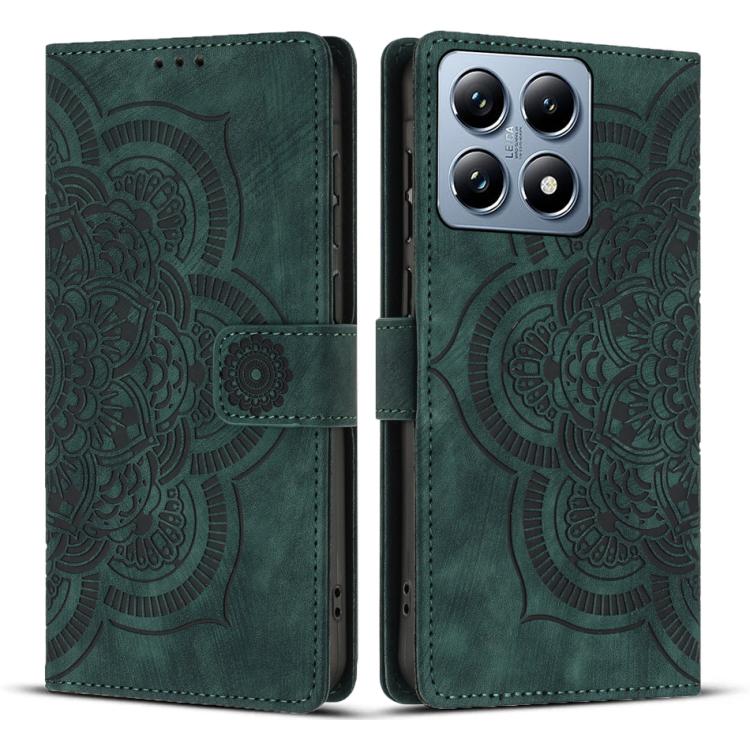 Mandala Embossed Retro Frosted Leather Phone Case, For Xiaomi 15T Pro 5G, For Xiaomi 15T 5G, For Xiaomi 14T Pro, For Xiaomi 14T, For Xiaomi Poco M6 Pro 5G / Redmi 12, For Xiaomi 13T / 13T Pro, For Xiaomi Poco X5 Pro, For Xiaomi Poco X5 / Redmi Note 12 5G
