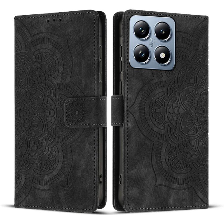 Mandala Embossed Retro Frosted Leather Phone Case, For Xiaomi 15T Pro 5G, For Xiaomi 15T 5G, For Xiaomi 14T Pro, For Xiaomi 14T, For Xiaomi Poco M6 Pro 5G / Redmi 12, For Xiaomi 13T / 13T Pro, For Xiaomi Poco X5 Pro, For Xiaomi Poco X5 / Redmi Note 12 5G