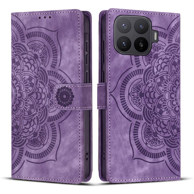 Mandala Embossed Retro Frosted Leather Phone Case, For Xiaomi 17T Pro 5G, For Xiaomi 17T 5G, For Xiaomi 15T Pro 5G, For Xiaomi 15T 5G, For Xiaomi 14T Pro, For Xiaomi 14T, For Xiaomi Poco M6 Pro 5G / Redmi 12, For Xiaomi 13T / 13T Pro                   ...