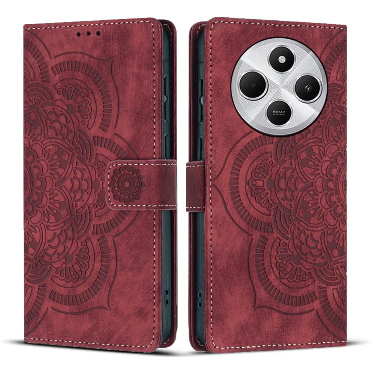 Mandala Embossed Retro Frosted Leather Phone Case, For Redmi 14C / A4 5G, For Redmi Note 14 5G, For Redmi Note 14 Pro 5G, For Redmi 13 4G / 5G Global, For Redmi A3 / Poco C61 4G, For Redmi Note 13 Pro 4G, For Redmi Note 13 4G, For Redmi 13C 4G / 5G    ...