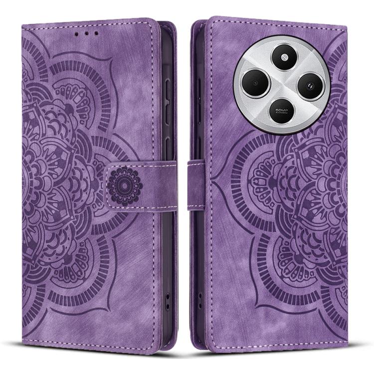 Mandala Embossed Retro Frosted Leather Phone Case, For Redmi 14C / A4 5G, For Redmi Note 14 5G, For Redmi Note 14 Pro 5G, For Redmi 13 4G / 5G Global, For Redmi A3 / Poco C61 4G, For Redmi Note 13 Pro 4G, For Redmi Note 13 4G, For Redmi 13C 4G / 5G    ...